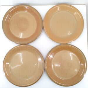Studio Nova Copper Suite Stoneware Dinner Plates Glossy Mottled Brown Set of 4
